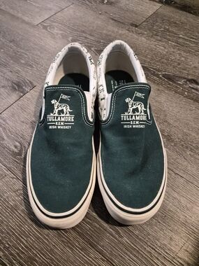 Tullamore D.E.W. Irish Whiskey Green Slip-On Sneakers